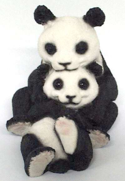 Panda Paar-Figur
