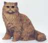 Figur Perser-Katze braun, sitzend