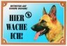 Deutscher Schäferhund Warnschild