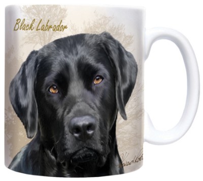 Labrador Retriever schwarz Kaffeebecher