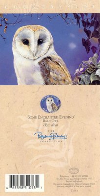 Eule Gru�karte - R�ckseite